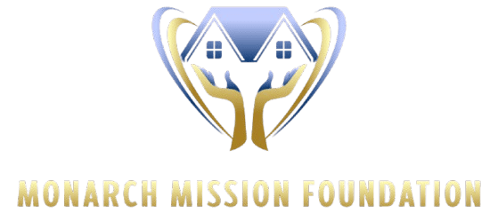 Logo of Monarch Mission Foundation, stylized house.
